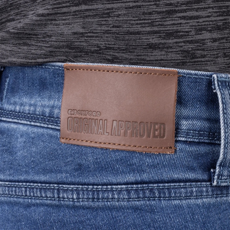 Jeansy motocyklowe Oxford Original Approved Tailor AA w kolorze jasnoniebieskim