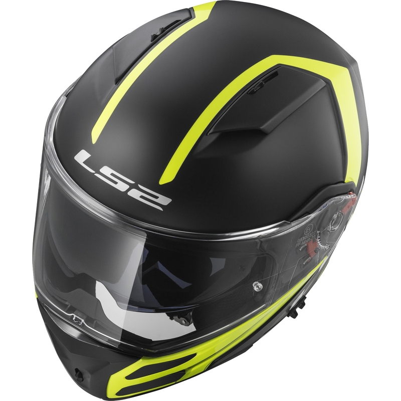 Szczękowy kask motocyklowy LS2 FF324 Metro Rapid czarno-fluo żółty wyprzedaż