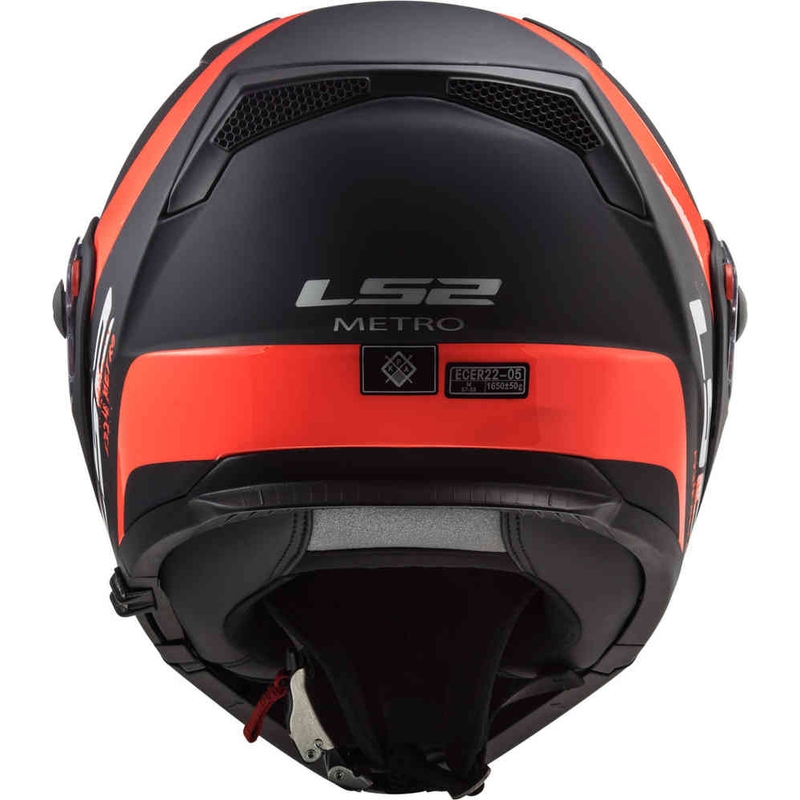 Szczękowy kask motocyklowy LS2 FF324 Metro Rapid czarno-pomarańczowy wyprzedaż