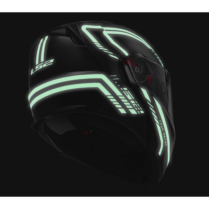 Szczękowy kask motocyklowy LS2 FF324 Metro Firefly czarny matowy