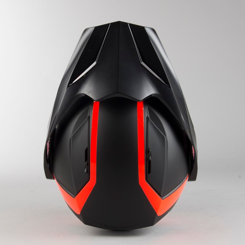 Szczękowy kask motocyklowy LS2 FF324 Metro EVO Rapid czarno-pomarańczowy wyprzedaż