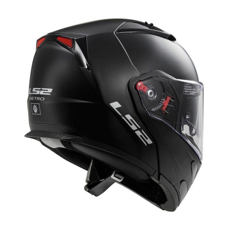 Szczękowy kask motocyklowy LS2 FF324 Metro czarny matowy