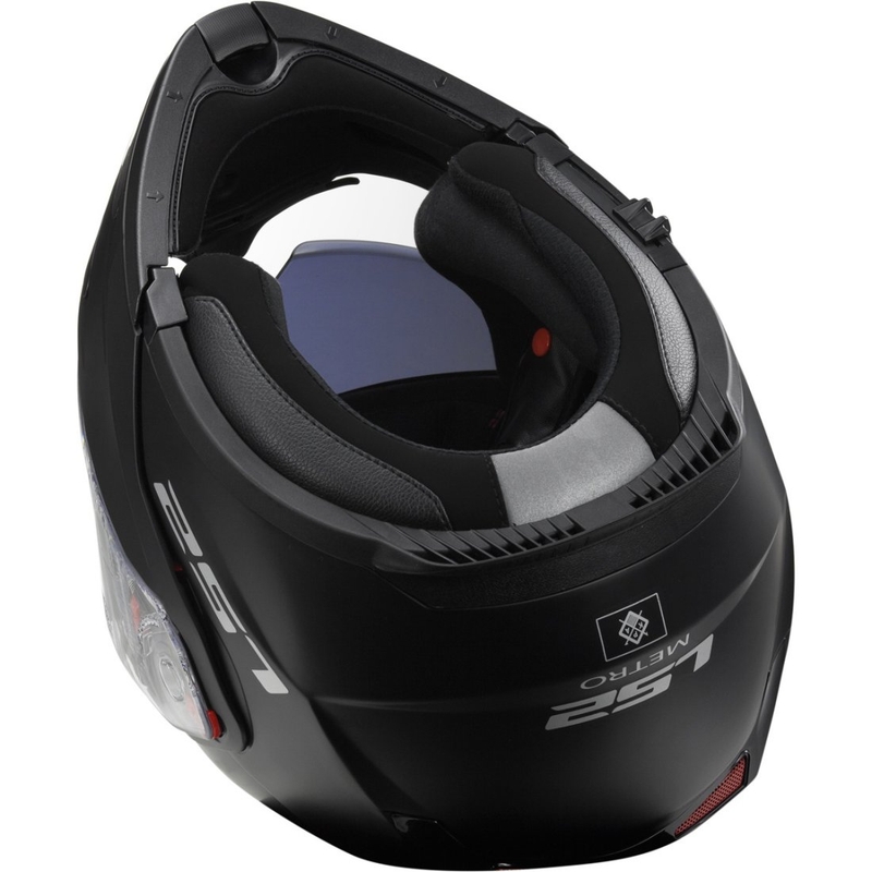 Szczękowy kask motocyklowy LS2 FF324 Metro czarny matowy