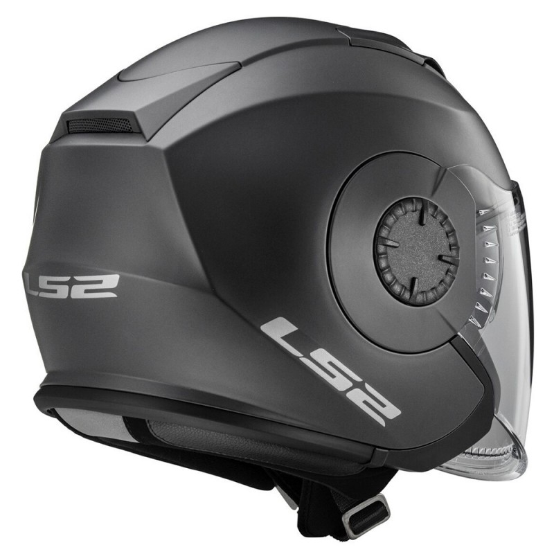 Otwarty kask motocyklowy LS2 OF570 Verso matowy tytanowy