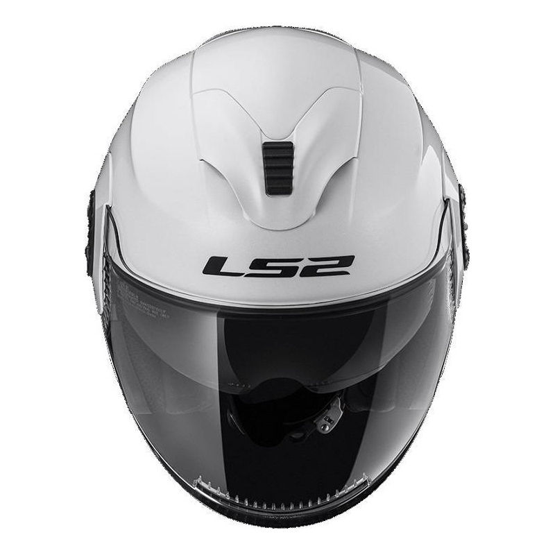Otwarty kask motocyklowy LS2 OF570 Verso biały połysk