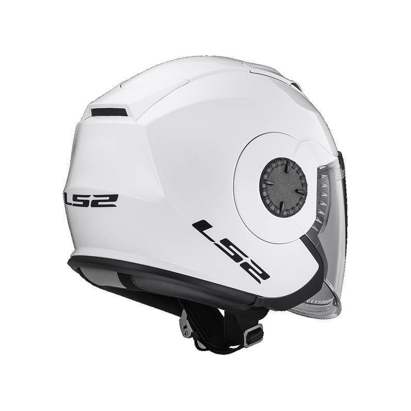Otwarty kask motocyklowy LS2 OF570 Verso biały połysk