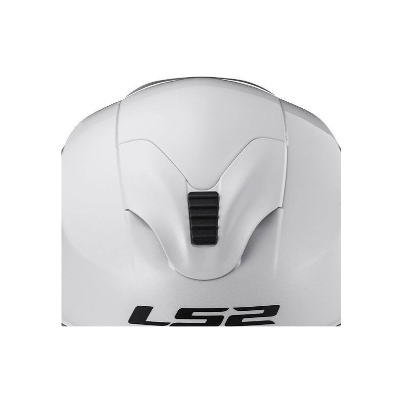 Otwarty kask motocyklowy LS2 OF570 Verso biały połysk