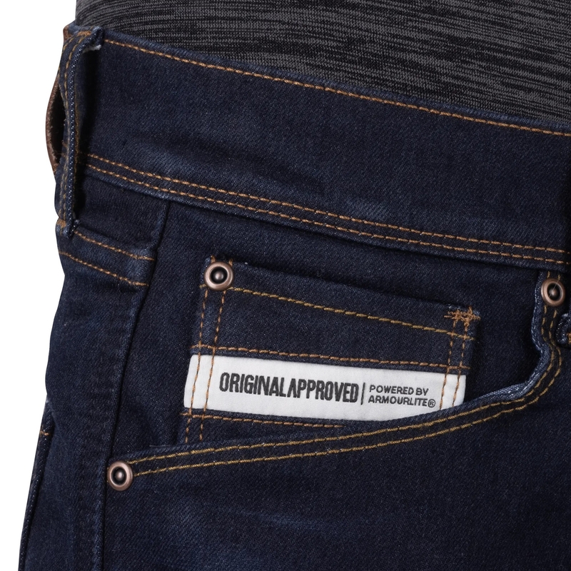 Jeansy motocyklowe Oxford Marshal AAA Slim Fit w kolorze czarnym