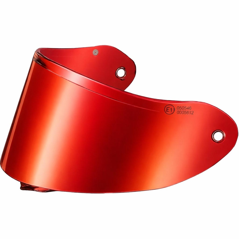 Wizjer do kasku motocyklowego ZED K40 z przygotowaniem pod folię FogCity, lustrzany czerwony