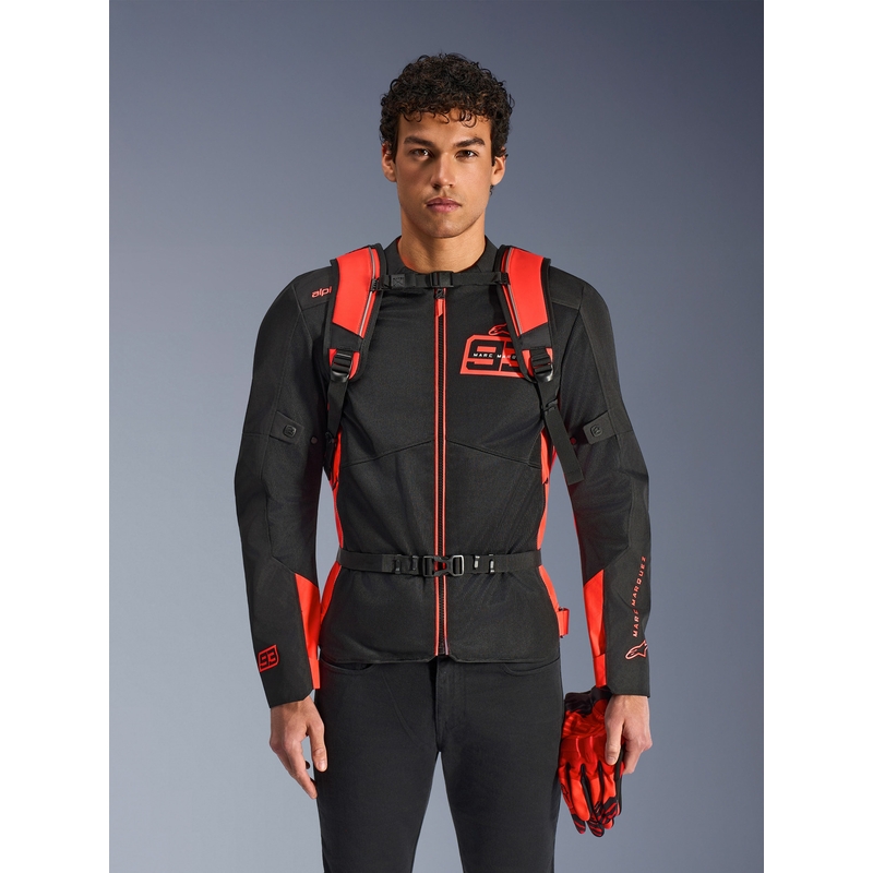 Plecak Alpinestars AMP-3 MM93 czerwony fluorescencyjno-czerwono-czarny 17 l