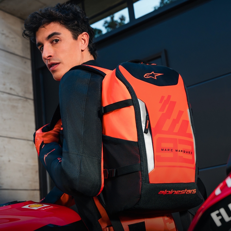 Plecak Alpinestars AMP-3 MM93 czerwony fluorescencyjno-czerwono-czarny 17 l
