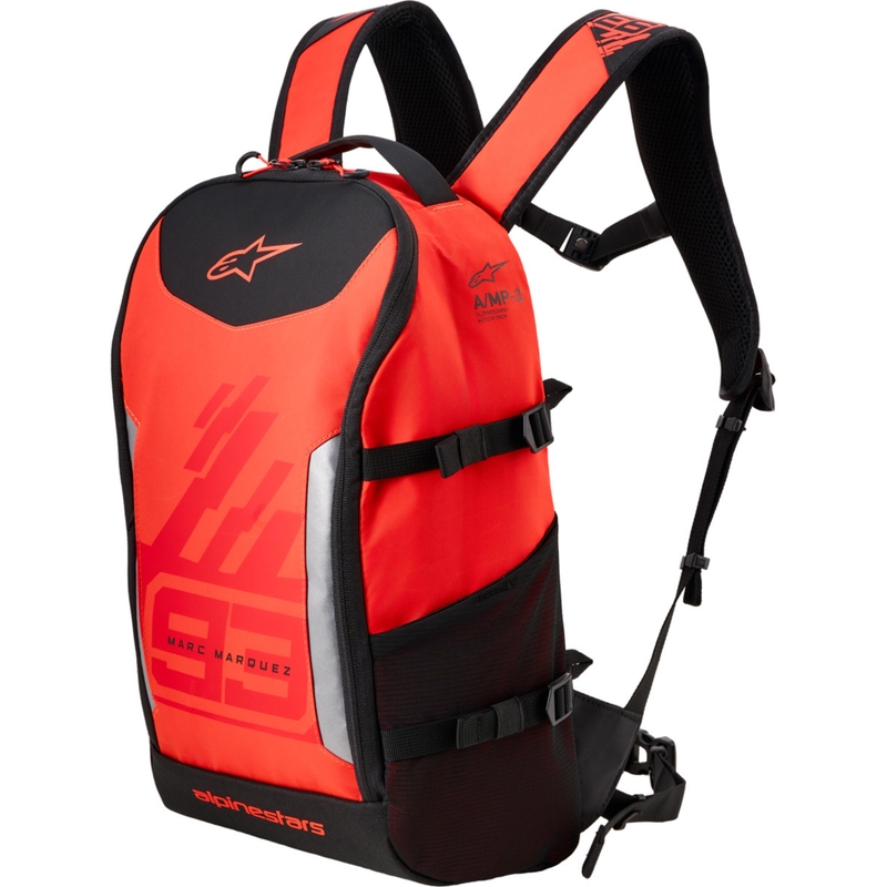Plecak Alpinestars AMP-3 MM93 czerwony fluorescencyjno-czerwono-czarny 17 l