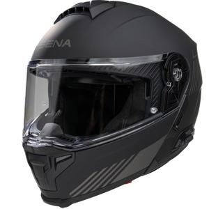 Kask motocyklowy z odchylanym daszkiem i zestawem słuchawkowym SENA Specter matowy czarny