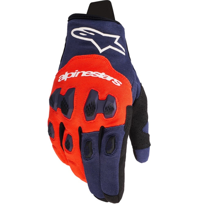 Rękawice motocrossowe Alpinestars PRO-DURA niebiesko-pomarańczowo-białe