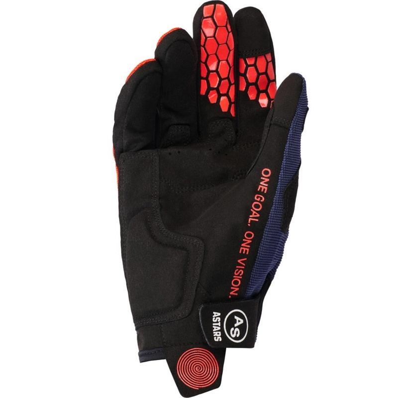Rękawice motocrossowe Alpinestars PRO-DURA niebiesko-pomarańczowo-białe