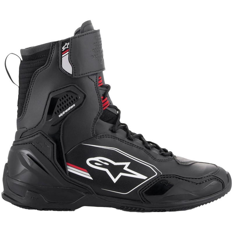 Buty motocyklowe Alpinestars Superfaster czarno-szaro-czerwone