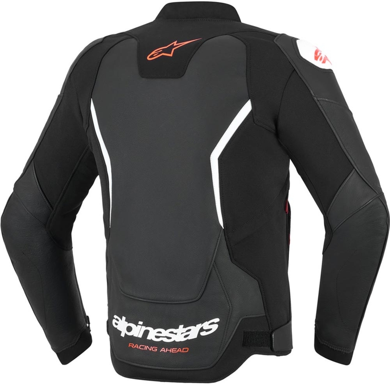 Kurtka motocyklowa skórzana Alpinestars GP Force V2 czarno-biało-czerwona