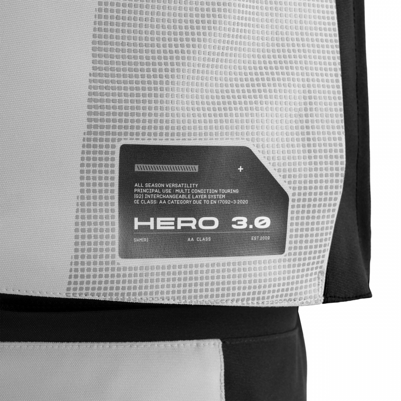 Kurtka motocyklowa Shima Hero 3.0 szaro-czarna