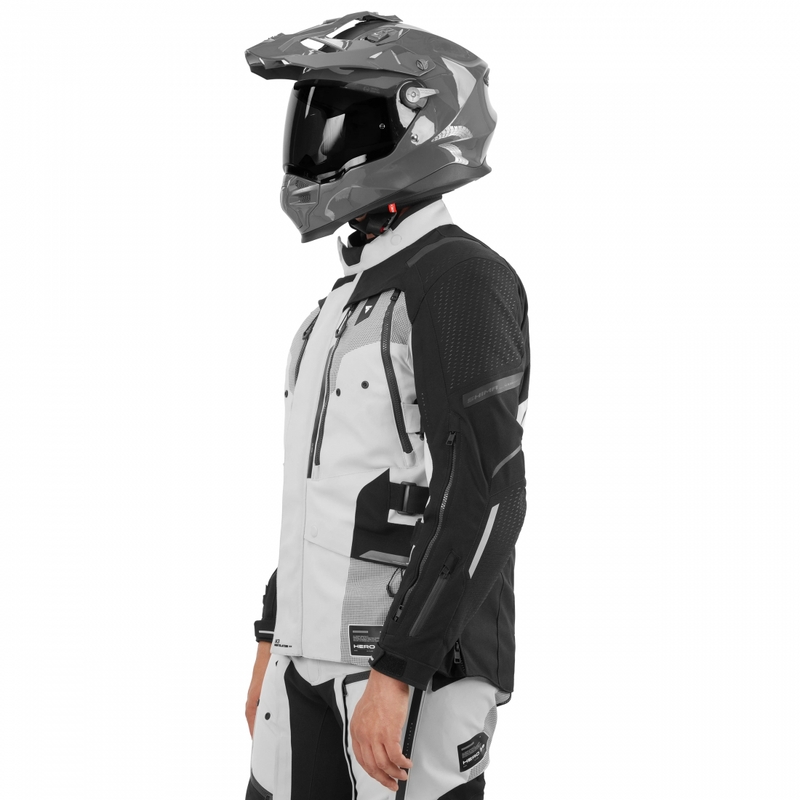 Kurtka motocyklowa Shima Hero 3.0 szaro-fluo-żółta