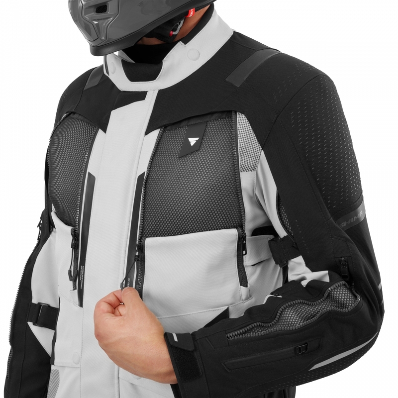 Kurtka motocyklowa Shima Hero 3.0 szaro-fluo-żółta