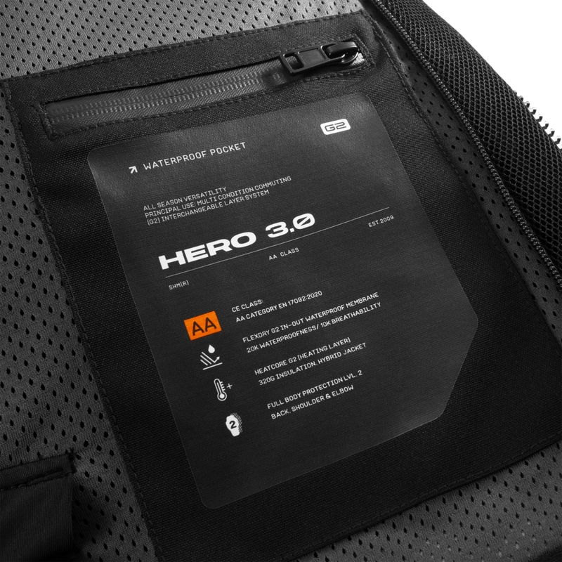 Kurtka motocyklowa Shima Hero 3.0 szaro-fluo-żółta