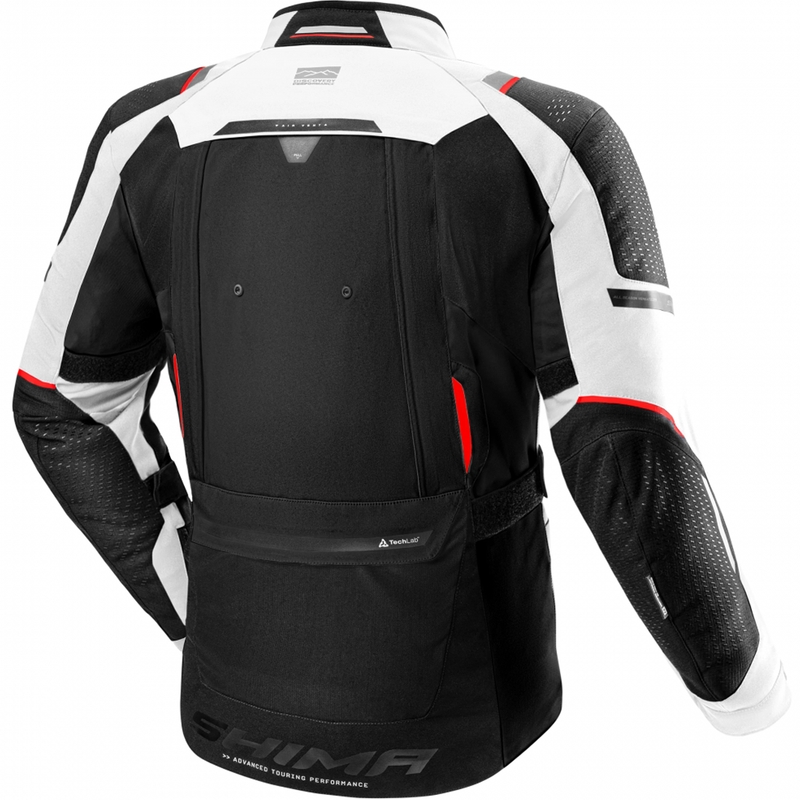 Kurtka motocyklowa Shima Hero 3.0 szaro-czerwona