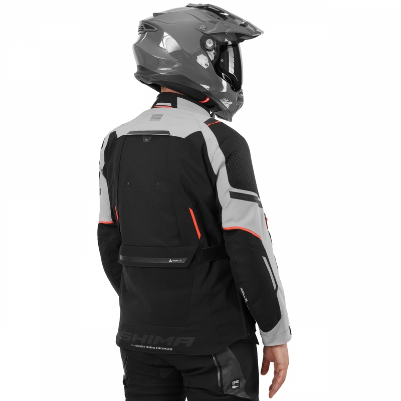 Kurtka motocyklowa Shima Hero 3.0 szaro-czerwona