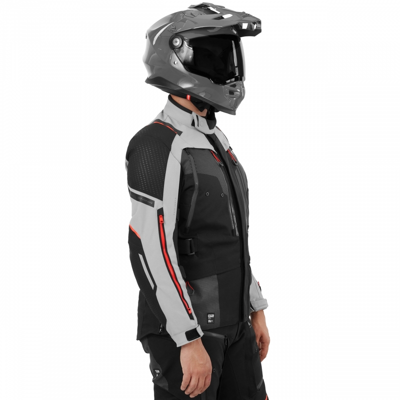 Kurtka motocyklowa Shima Hero 3.0 szaro-czerwona