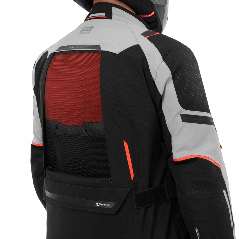 Kurtka motocyklowa Shima Hero 3.0 szaro-czerwona