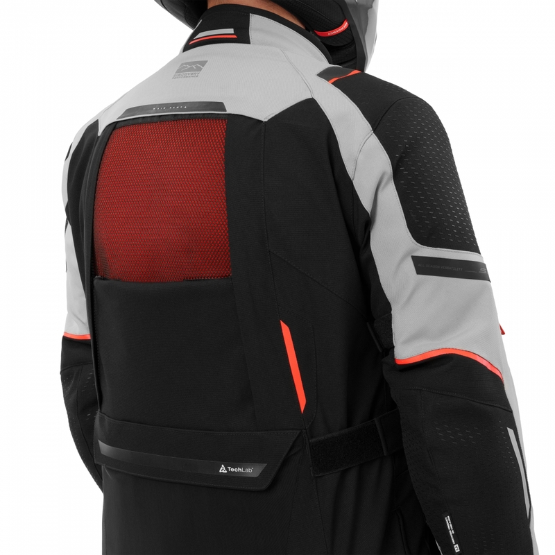 Kurtka motocyklowa Shima Hero 3.0 szaro-czerwona