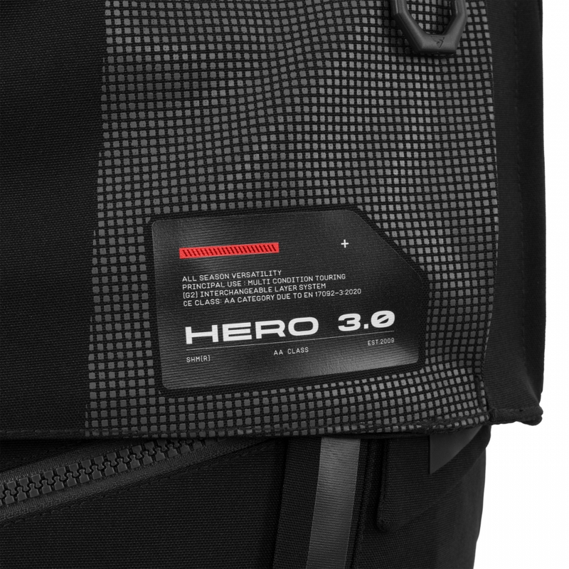 Kurtka motocyklowa Shima Hero 3.0 szaro-czerwona
