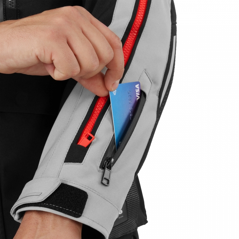 Kurtka motocyklowa Shima Hero 3.0 szaro-czerwona