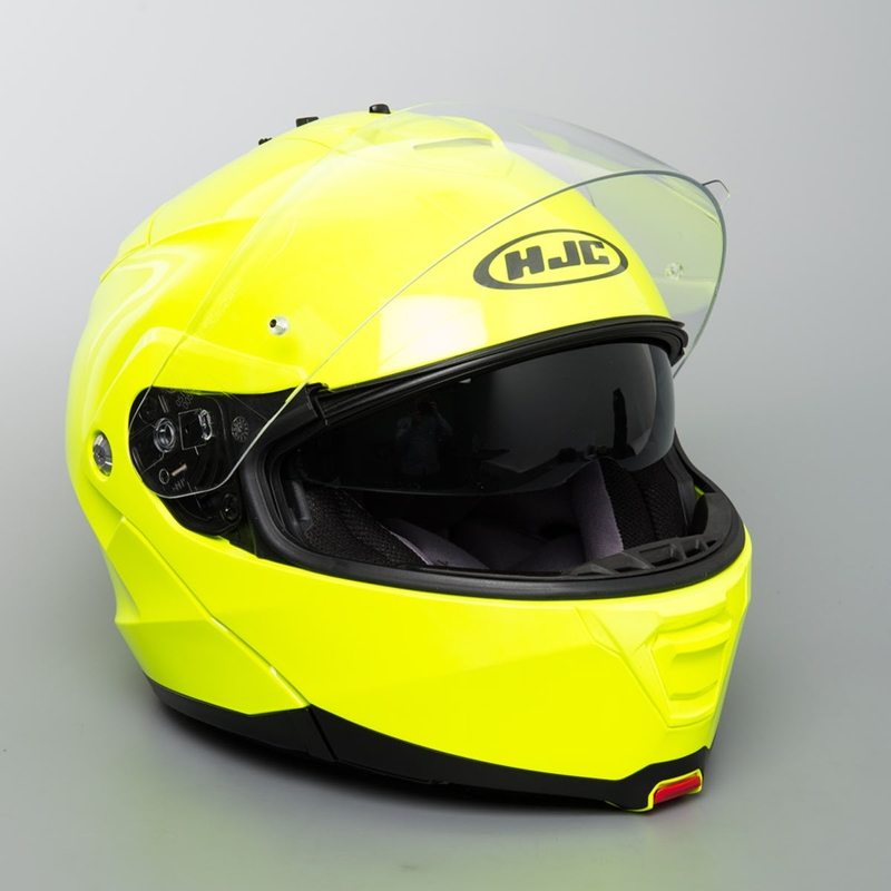 Szczękowy kask motocyklowy HJC IS-MAX II fluo zielony