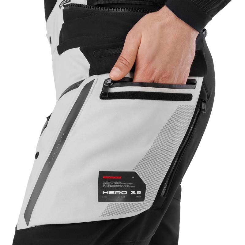 Spodnie motocyklowe Shima Hero 3.0 szaro-niebieskie