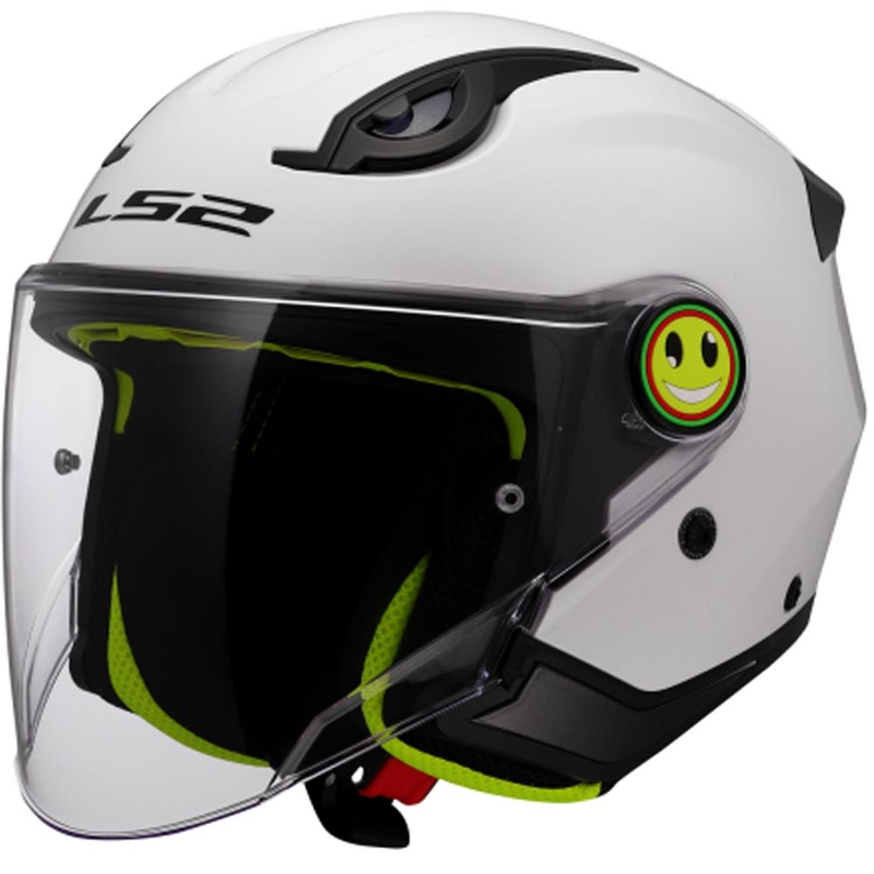 Kask motocyklowy otwarty dziecięcy LS2 OF622 Funny II Solid biały