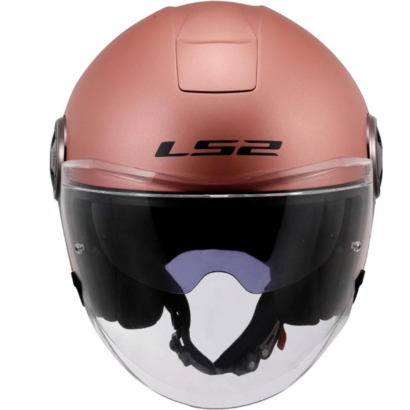 Kask motocyklowy otwarty LS2 OF620 Classy Solid matowy, złoto-różowy