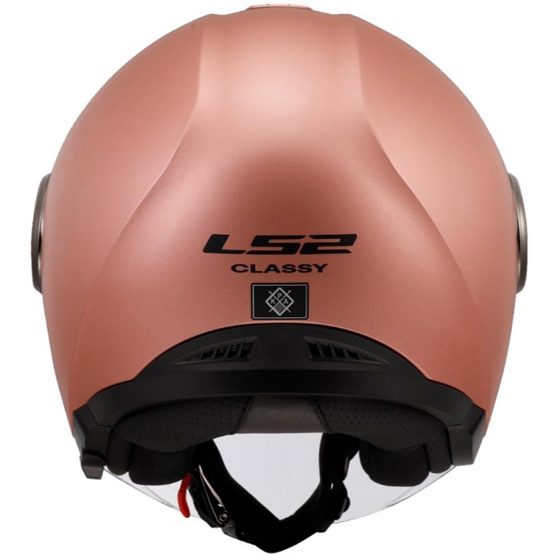 Kask motocyklowy otwarty LS2 OF620 Classy Solid matowy, złoto-różowy