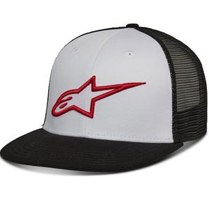 Alpinestars Corp Trucker cap biało-czarno-czerwona