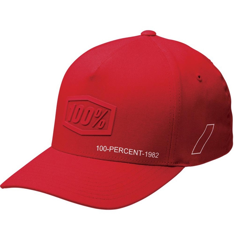 Czapka dziecięca 100% Shadow Snapback czerwona