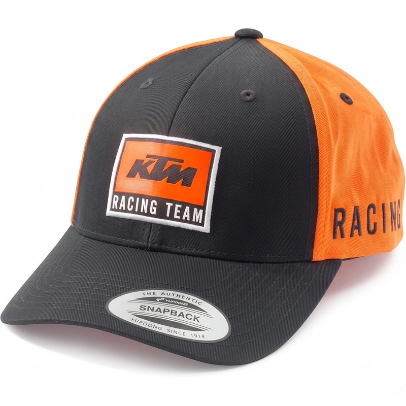 Zakrzywiona czapka KTM Team OS czarno-pomarańczowa