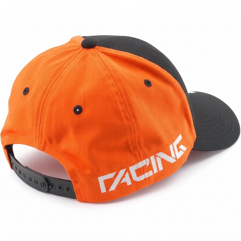 Zakrzywiona czapka KTM Team OS czarno-pomarańczowa