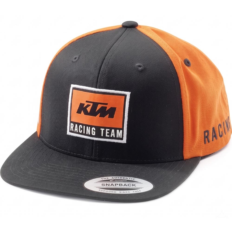 KTM Team Flat Cap OS czarno-pomarańczowa