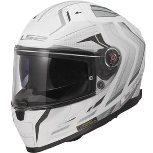 Kask motocyklowy integralny LS2 FF811 Vector II Alizer matowy biały