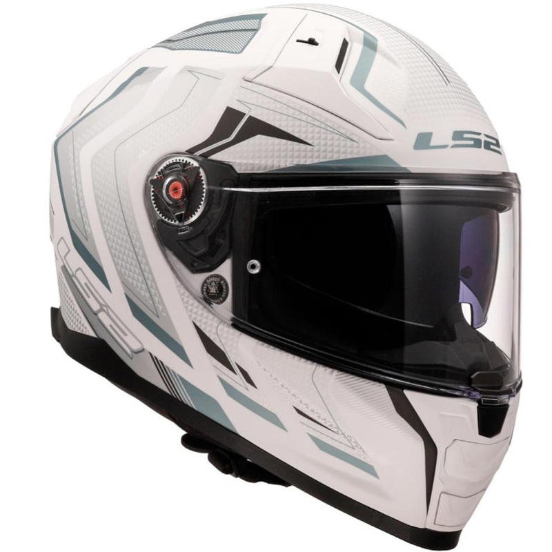 Kask motocyklowy integralny LS2 FF811 Vector II Alizer matowy biały