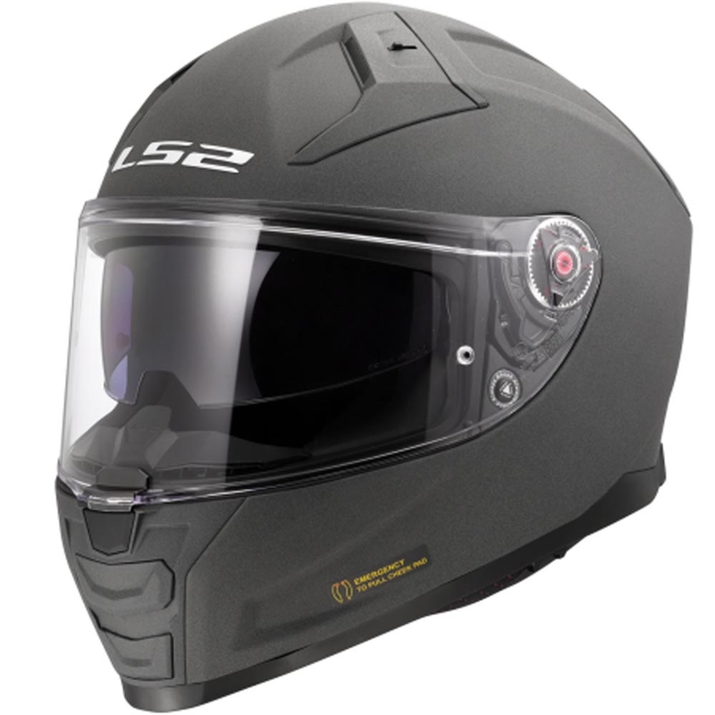 Kask motocyklowy integralny LS2 FF811 Vector II Solid Concrete Grey