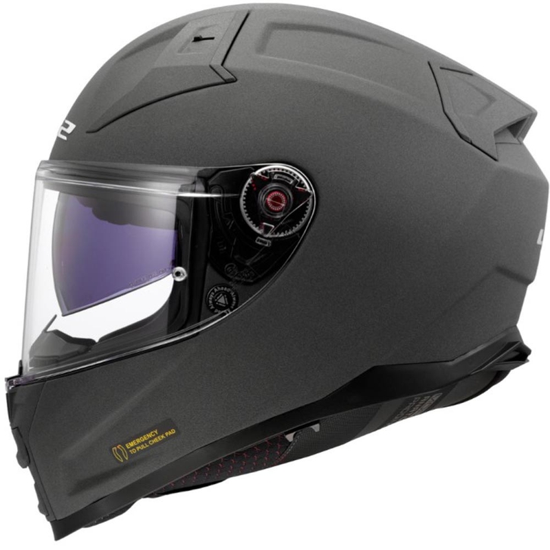 Kask motocyklowy integralny LS2 FF811 Vector II Solid Concrete Grey