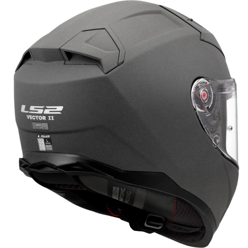 Kask motocyklowy integralny LS2 FF811 Vector II Solid Concrete Grey