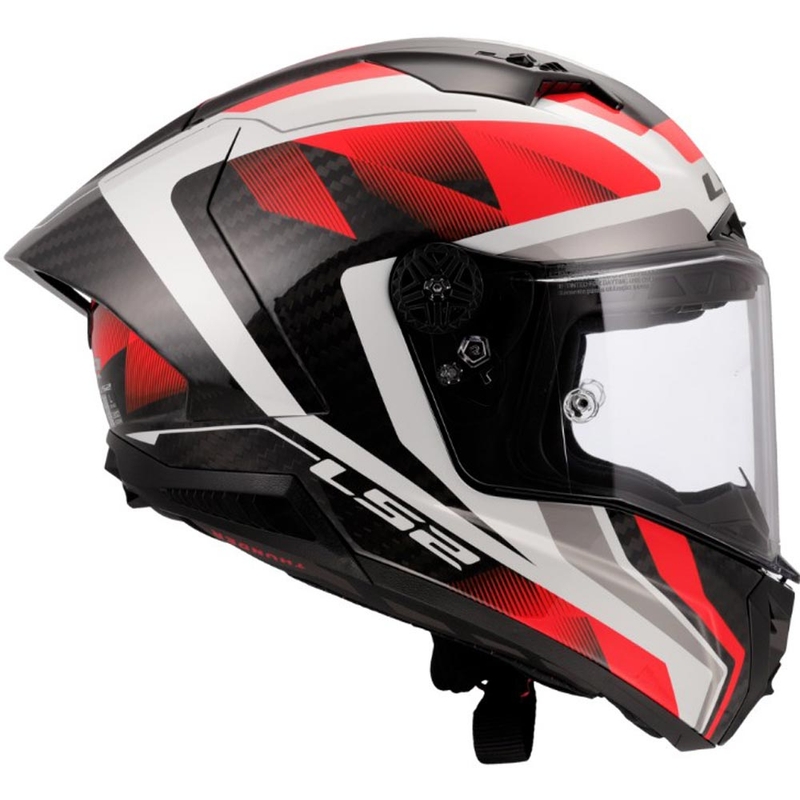Kask motocyklowy integralny LS2 FF805 Thunder C GP Aero Raute biało-czerwony