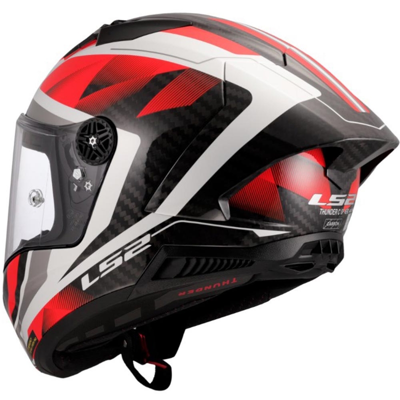 Kask motocyklowy integralny LS2 FF805 Thunder C GP Aero Raute biało-czerwony
