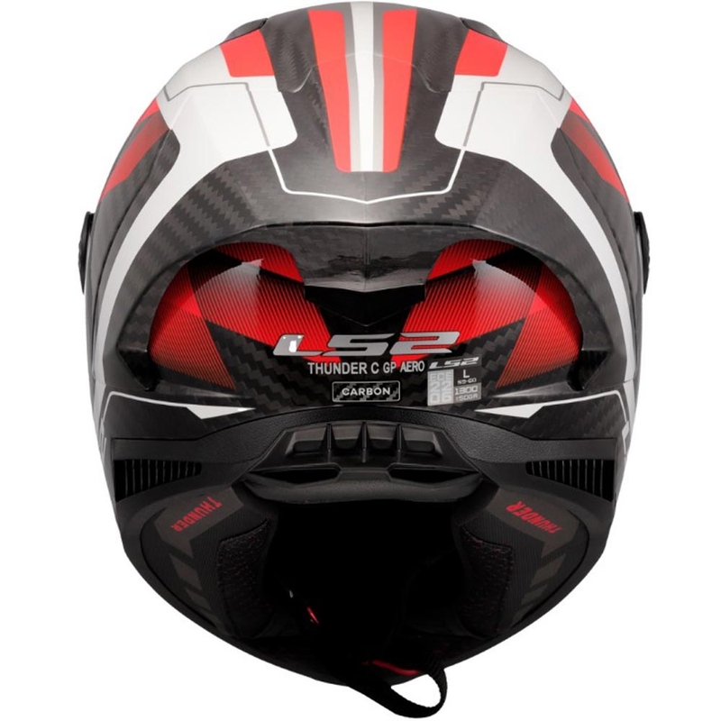 Kask motocyklowy integralny LS2 FF805 Thunder C GP Aero Raute biało-czerwony